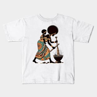 Afrocentric Mother And Baby Kids T-Shirt